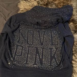 VS PINK rhinestone full zip